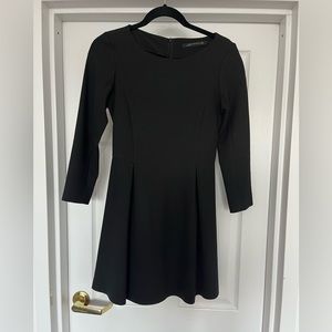 Adorable Black Zara 3/4 sleeve knit flared dress